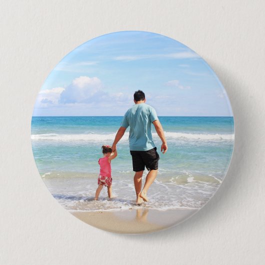 Eigenes Foto und/oder Text hinzufügen Button (Vorderseite)