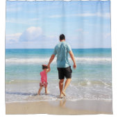 Eigenes Foto und/oder Text hinzufügen Duschvorhang (Vorderseite)