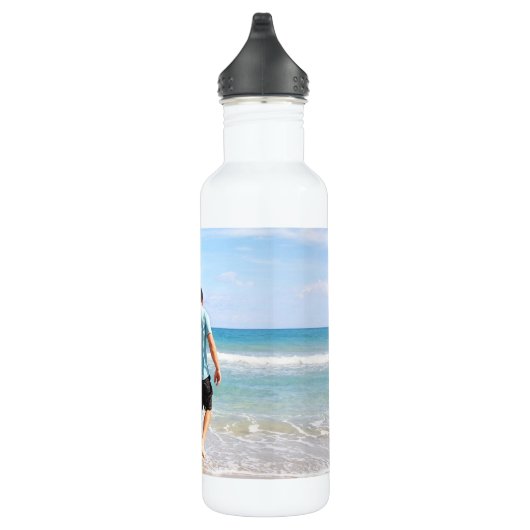Eigenes Foto und/oder Text hinzufügen Edelstahlflasche (Rechts)