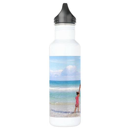 Eigenes Foto und/oder Text hinzufügen Edelstahlflasche (Links)