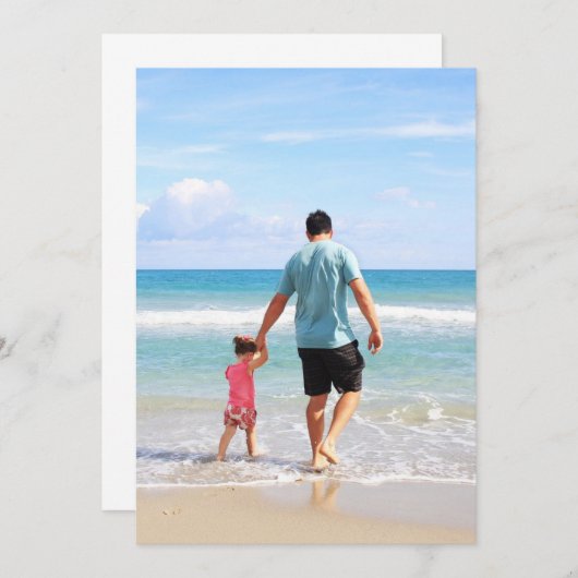 Eigenes Foto und/oder Text hinzufügen Einladung (Vorne/Hinten)