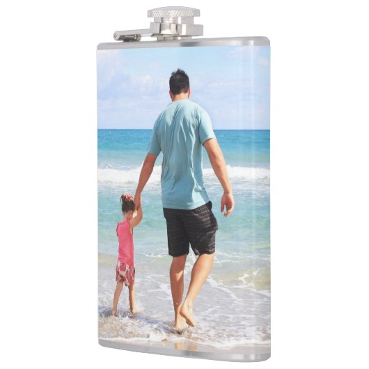 Eigenes Foto und/oder Text hinzufügen Flachmann (Links)