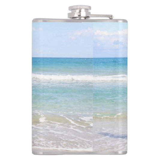 Eigenes Foto und/oder Text hinzufügen Flachmann (Rückseite)