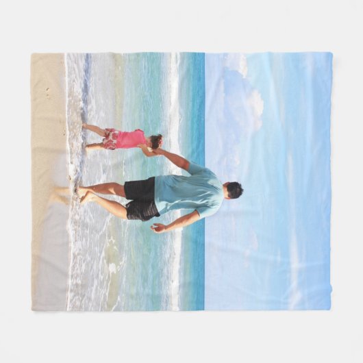 Eigenes Foto und/oder Text hinzufügen Fleecedecke (Vorderseite (Horizontal))