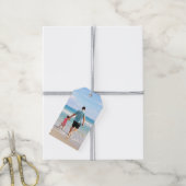 Eigenes Foto und/oder Text hinzufügen Geschenkanhänger (Mit Garn)