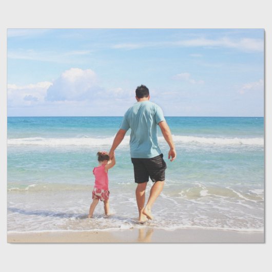 Eigenes Foto und/oder Text hinzufügen Geschenkpapier (Flach)