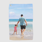 Eigenes Foto und/oder Text hinzufügen Golfhandtuch (Vorderseite)