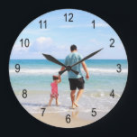 Eigenes Foto und/oder Text hinzufügen Große Wanduhr<br><div class="desc">Erstellen Sie Ihr eigenes benutzerdefiniertes Produkt. Fügen Sie Ihr eigenes Foto hinzu,  fügen Sie Ihren eigenen Text hinzu,  ändern Sie die Hintergrundfarbe und machen Sie es zu Ihrem eigenen.</div>