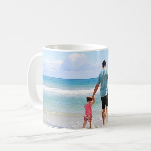 Eigenes Foto und/oder Text hinzufügen Kaffeetasse (Vorderseite Links)