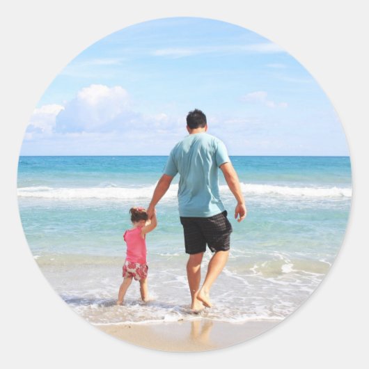 Eigenes Foto und/oder Text hinzufügen Runder Aufkleber (Vorderseite)