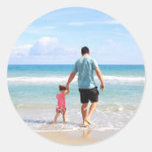 Eigenes Foto und/oder Text hinzufügen Runder Aufkleber (Vorderseite)