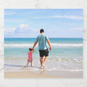 Eigenes Foto und/oder Text hinzufügen Schaumweinetikett (Einzelnes Label)