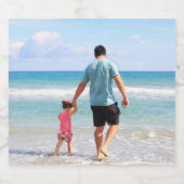 Eigenes Foto und/oder Text hinzufügen Schaumweinetikett (Einzelnes Label)