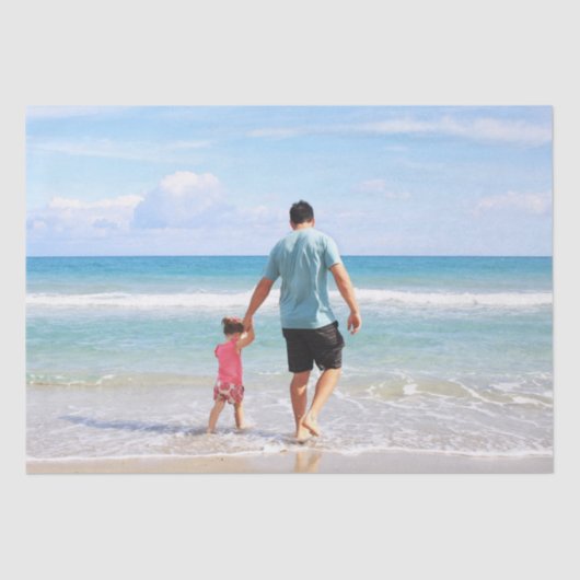 Eigenes Foto und/oder Text hinzufügen Seidenpapier (Vorderseite)