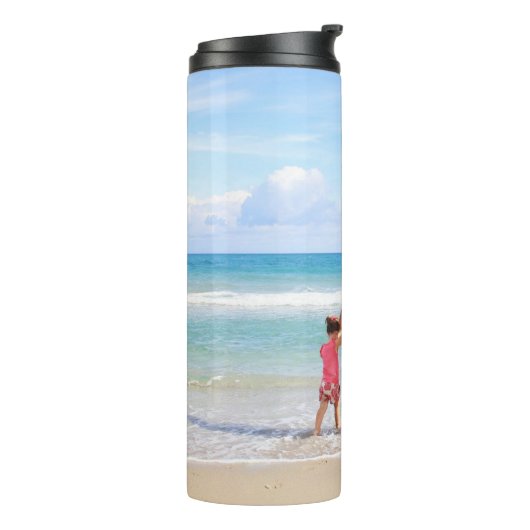 Eigenes Foto und/oder Text hinzufügen Thermosbecher (Nach links gedreht)