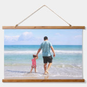 Eigenes Foto und/oder Text hinzufügen Wandteppich Mit Holzrahmen (Vorne)