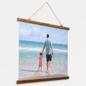 Eigenes Foto und/oder Text hinzufügen Wandteppich Mit Holzrahmen (Gewinkelt)