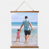 Eigenes Foto und/oder Text hinzufügen Wandteppich Mit Holzrahmen (Vorderseite)