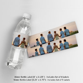 Eigenes Foto und/oder Text hinzufügen Wasserflaschenetikett