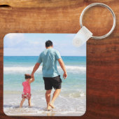 Eigenes Foto und/oder Textmetall hinzufügen Schlüsselanhänger (Rückseite)