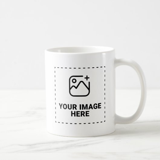 Eigenes Foto Vorlage Produkt Hochladen Kaffeetasse (Rechts)