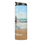 Eigenes Foto Wärmeleiter Ihr Foto und Text Thermosbecher (Nach rechts gedreht)