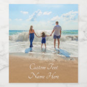 Eigenes Foto Weinetikett mit Ihren Fotos und Text (Einzelnes Label)