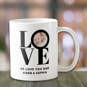 Eigenes Foto Wir lieben dich Papa Kaffeetasse