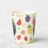 Eigenes Fruchtmotiv Foto und Name Pappbecher (Links)