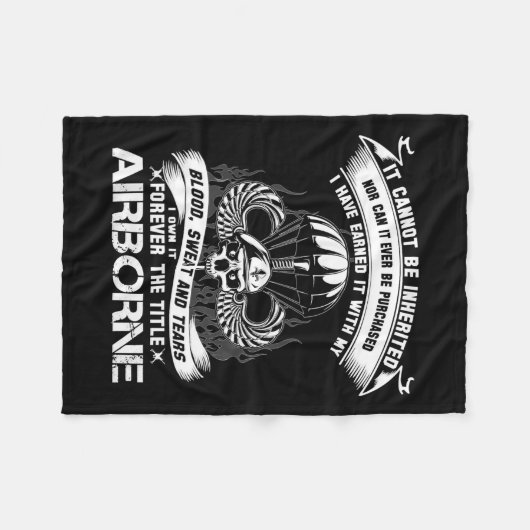 Eigenes für immer Der Titel Im Flugzeug Army Range Fleecedecke (Vorderseite (Horizontal))