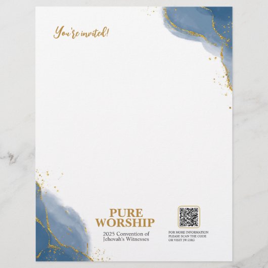 Eigenes Gebet JW 2025 - Individuelles Schreiben Briefbogen (Vorderseite)