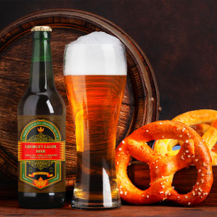 Eigenes Gebräu detailliert anpassen Bierflaschenetikett