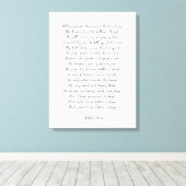 Eigenes Gedicht auf Leinwand drucken (Insitu (Holzboden))