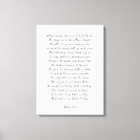 Eigenes Gedicht auf Leinwand drucken