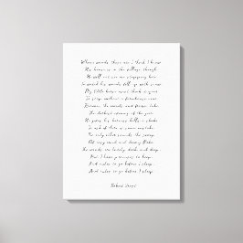 Eigenes Gedicht auf Leinwand drucken