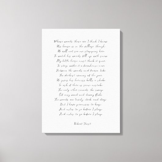 Eigenes Gedicht auf Leinwand drucken (Vorderseite)