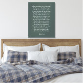 Eigenes Gedicht auf Leinwand drucken (Insitu (Schlafzimmer))
