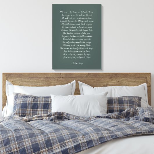 Eigenes Gedicht auf Leinwand drucken (Insitu (Schlafzimmer))