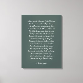 Eigenes Gedicht auf Leinwand drucken