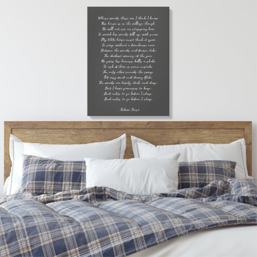 Eigenes Gedicht auf Leinwand drucken (Insitu (Schlafzimmer))