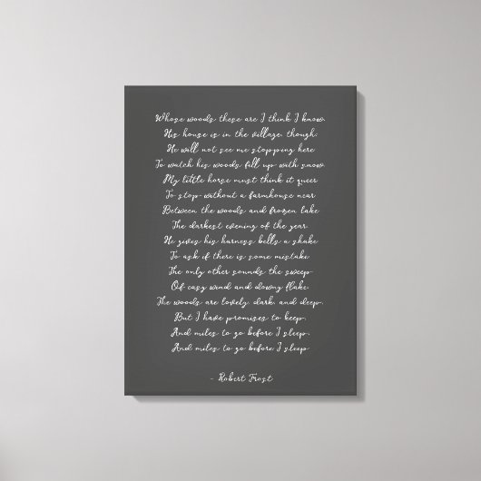 Eigenes Gedicht auf Leinwand drucken (Vorderseite)