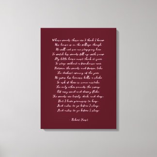 Eigenes Gedicht auf Leinwand drucken