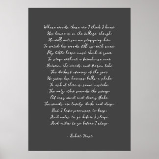 Eigenes Gedicht Song Lyric Print Poster