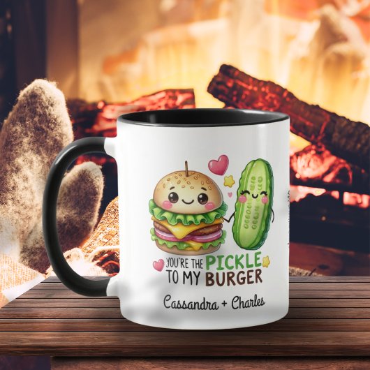 Eigenes Geschenk "Pickle to My Burger" Tasse