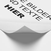 Eigenes Geschenkpapier gestalten - eigenes Design (Ecke)