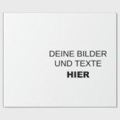 Eigenes Geschenkpapier gestalten - eigenes Design (Flach)