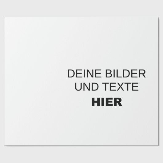 Eigenes Geschenkpapier gestalten - eigenes Design (Flach)