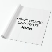 Eigenes Geschenkpapier gestalten - eigenes Design (Ungerollt)