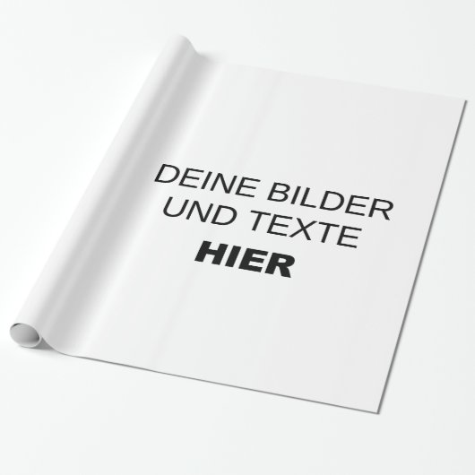 Eigenes Geschenkpapier gestalten - eigenes Design (Ungerollt)