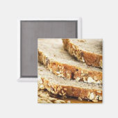 Eigenes gesundes Brot Magnet (Vorderseite/Rückseite)